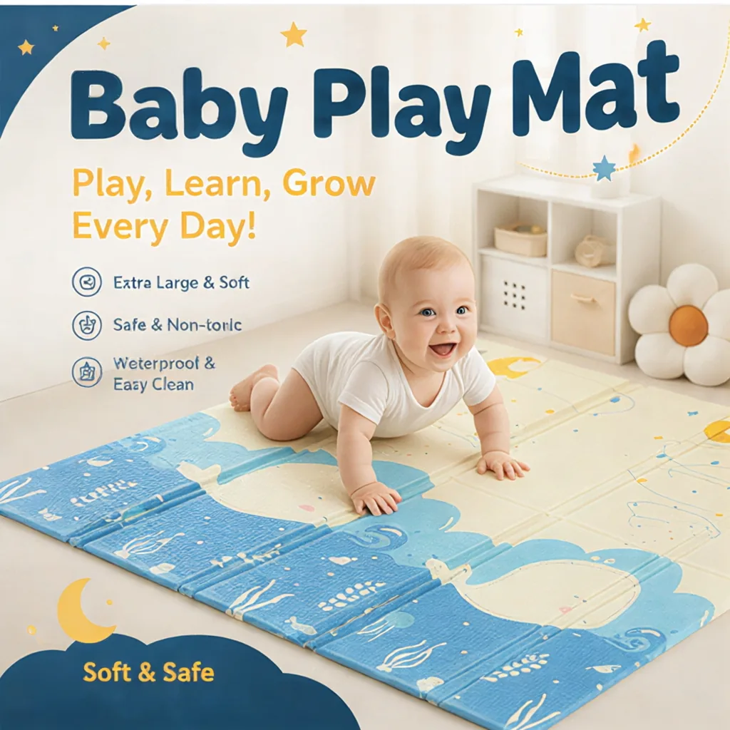 Reversible Educational Crawling Rug