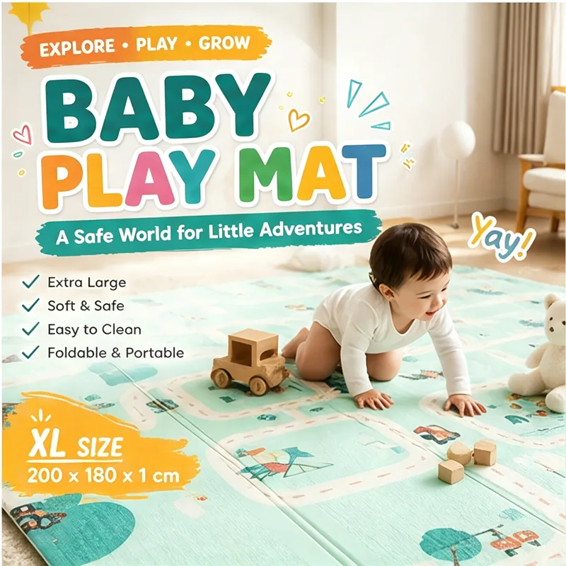 Reversible Educational Play Mat